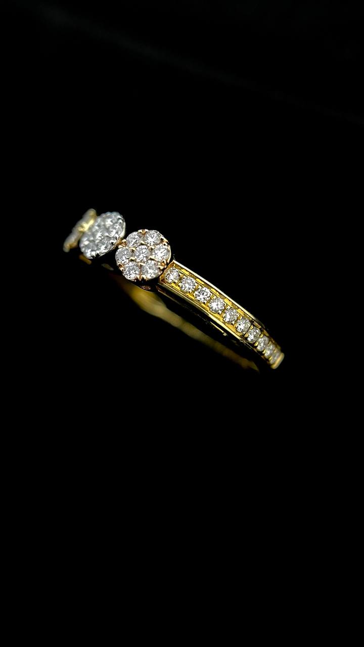 Golden Magical Diamond Ring