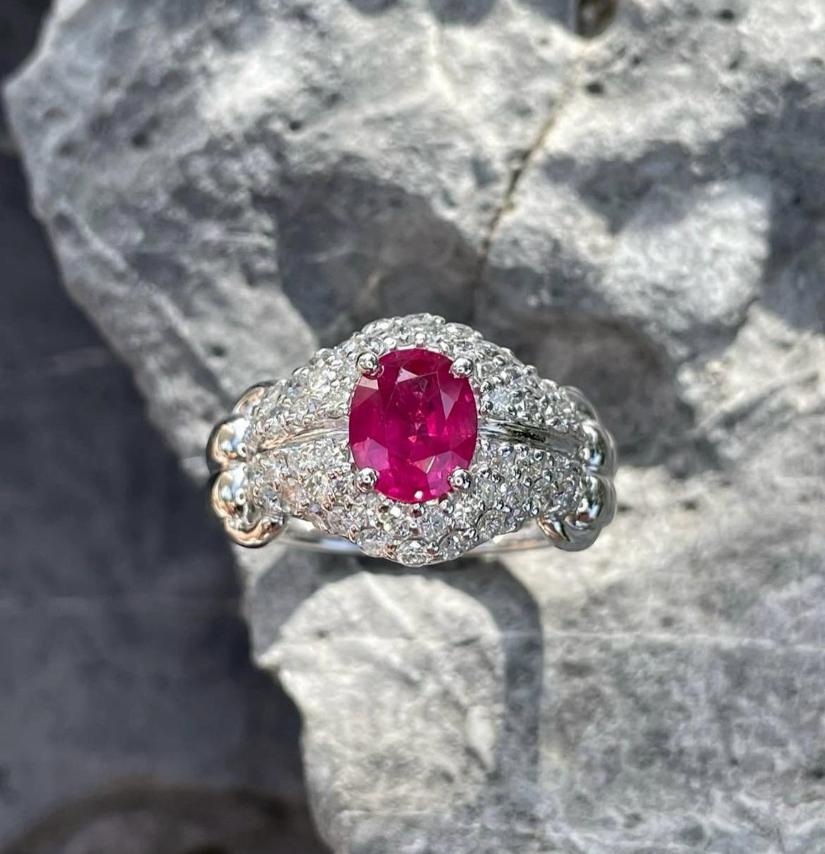 Ruby Yast Lock Ruby Diamond Pave Lock Ring – LOVELOTSDIAMOND