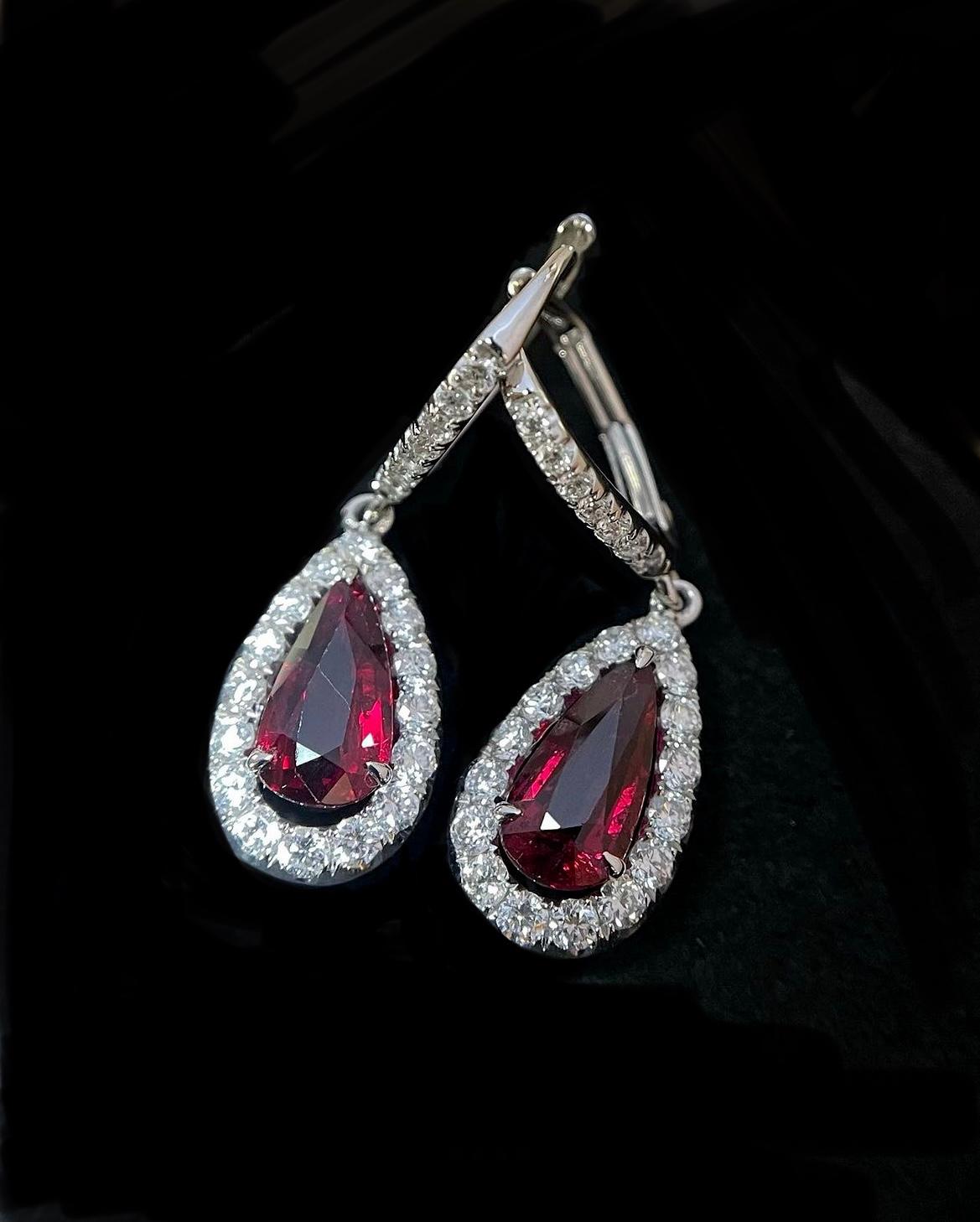 Lovers Ruby Diamond Earring