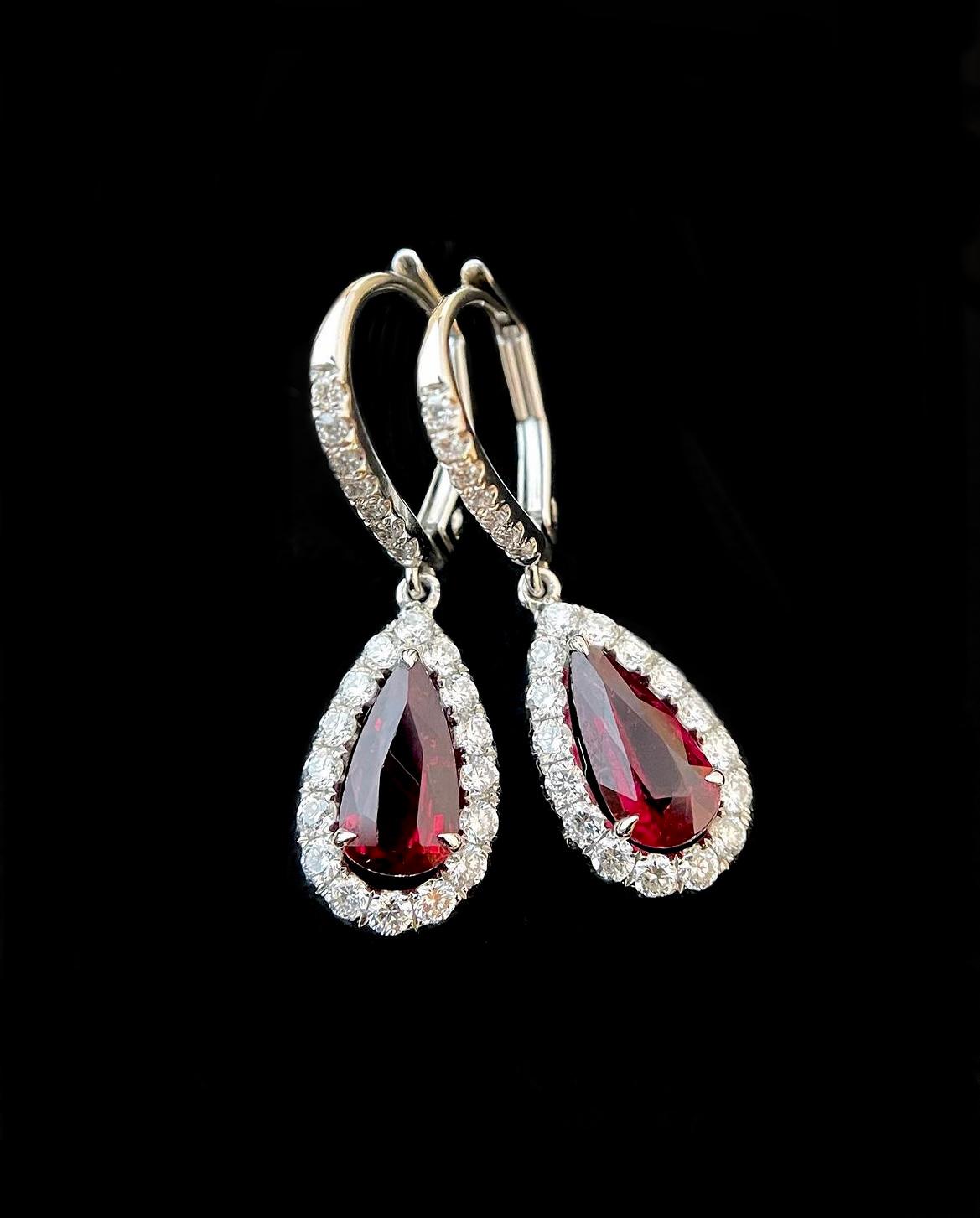 Lovers Ruby Diamond Earring