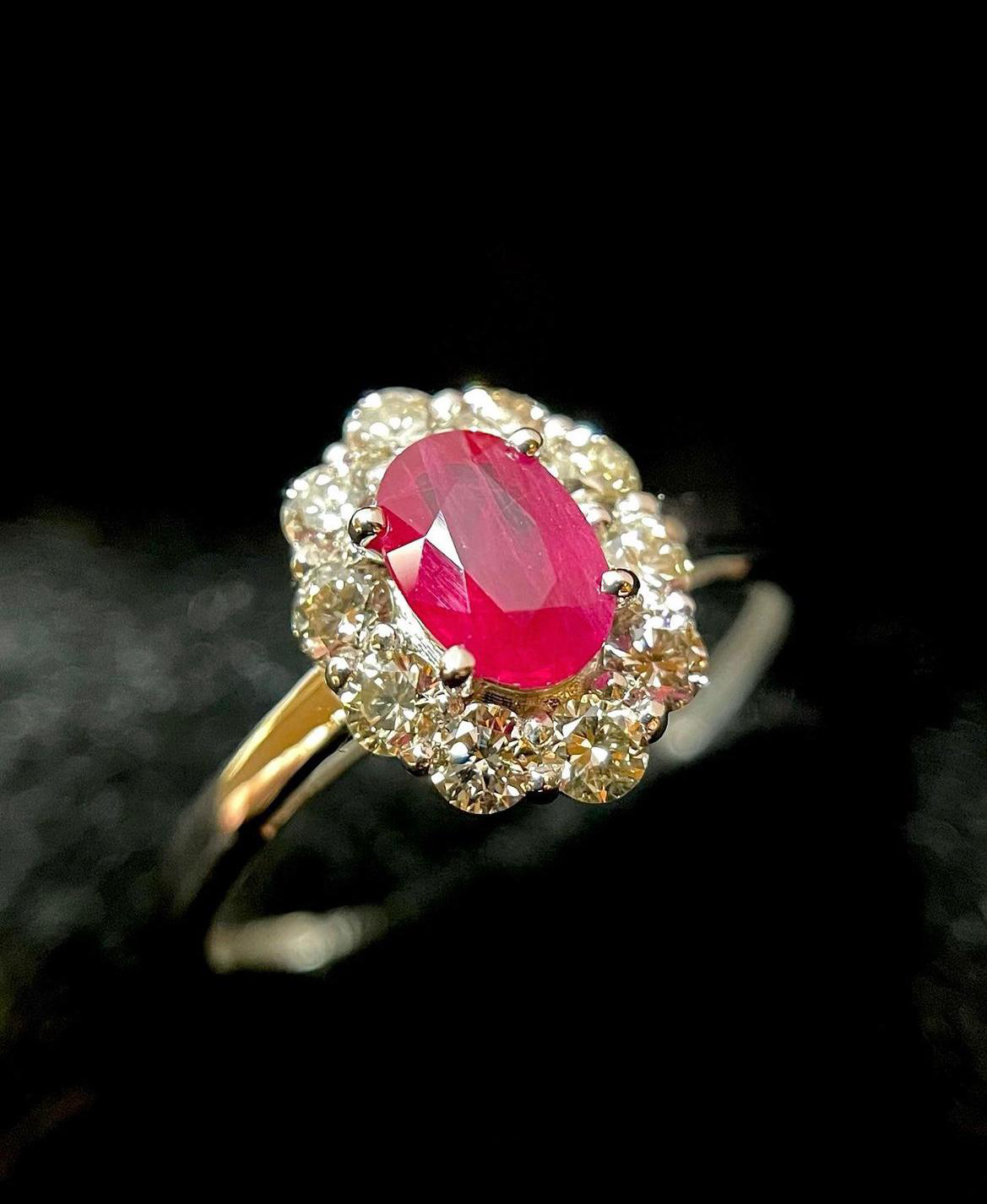 Classic Ruby Diamond Ring