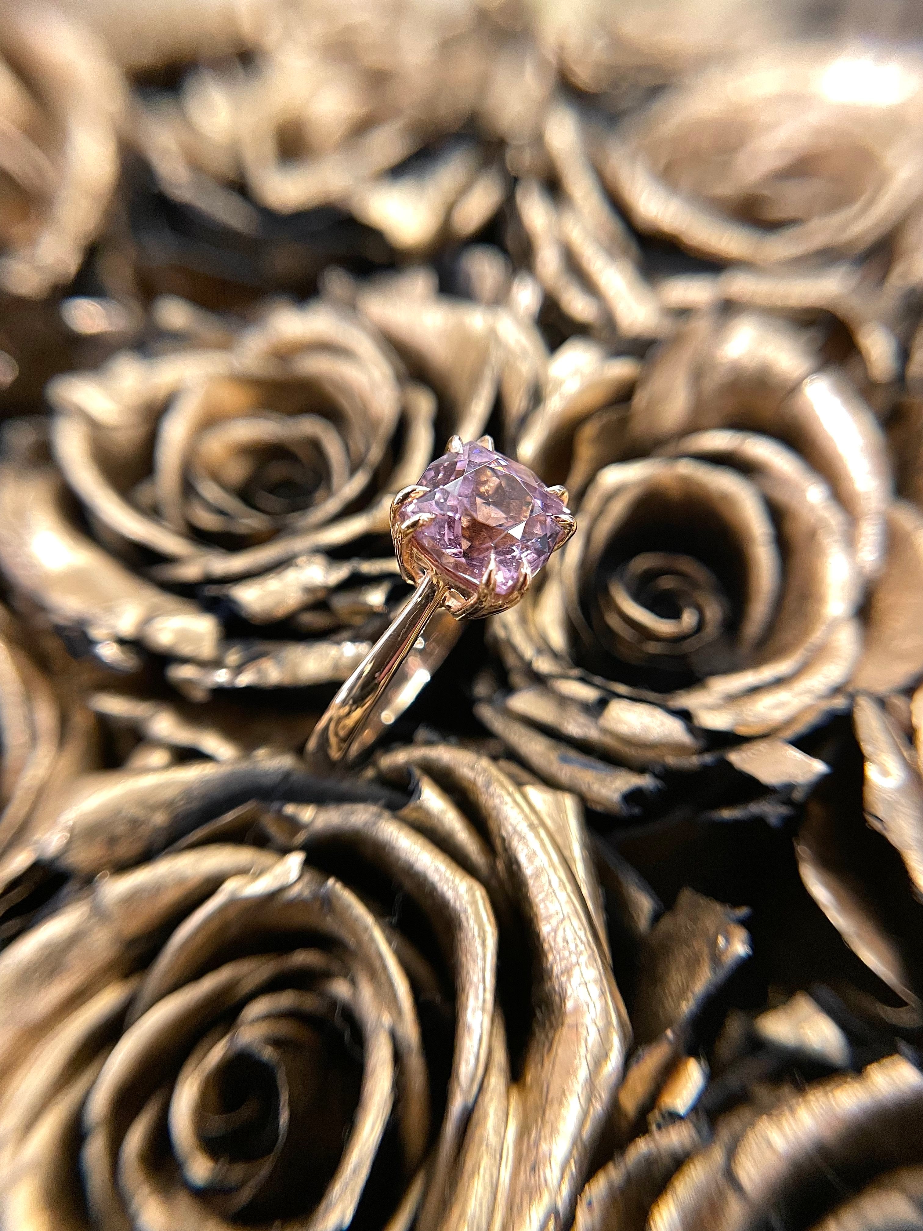 Grape Spinel Vintage Ring