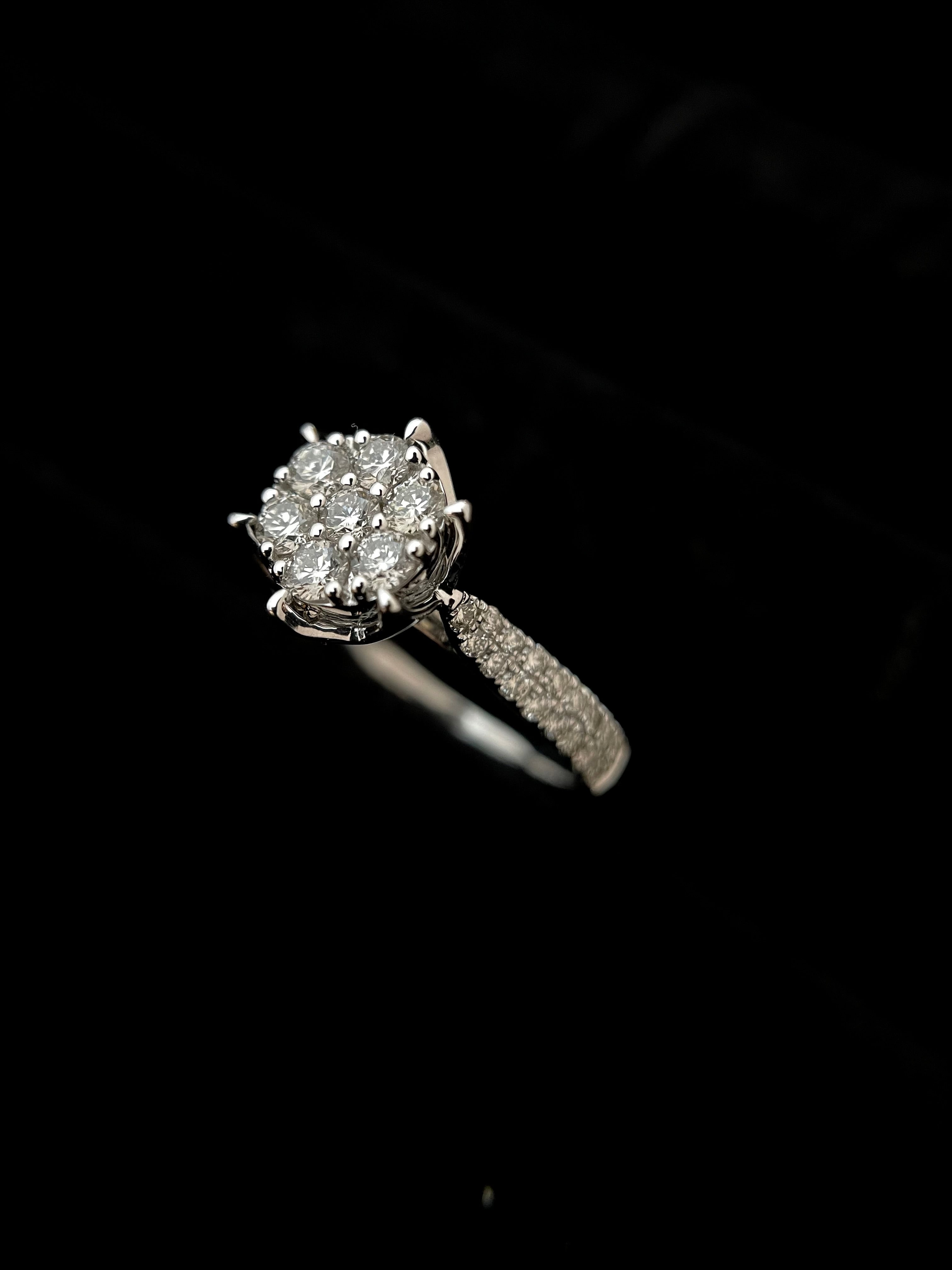 Illusion Solitaire Crown Ring