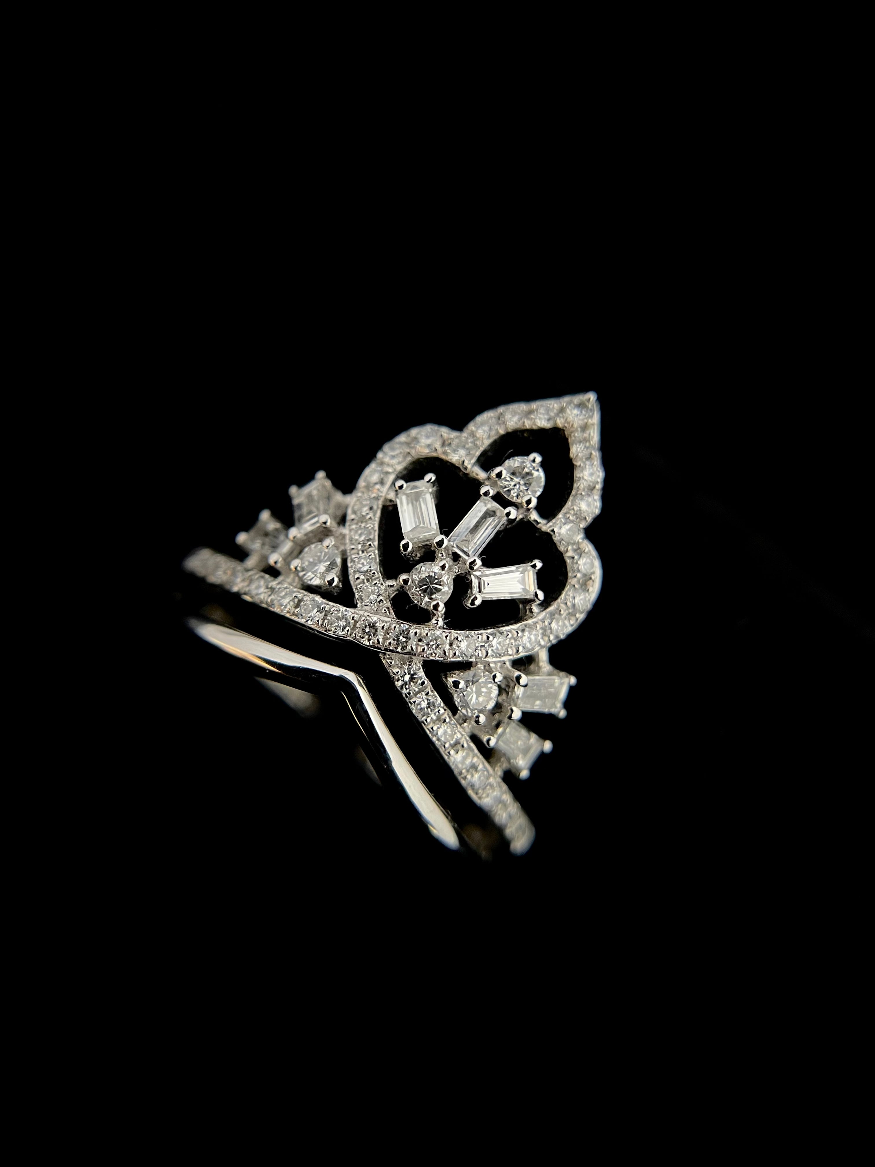 Baguette Tiara Diamond Ring