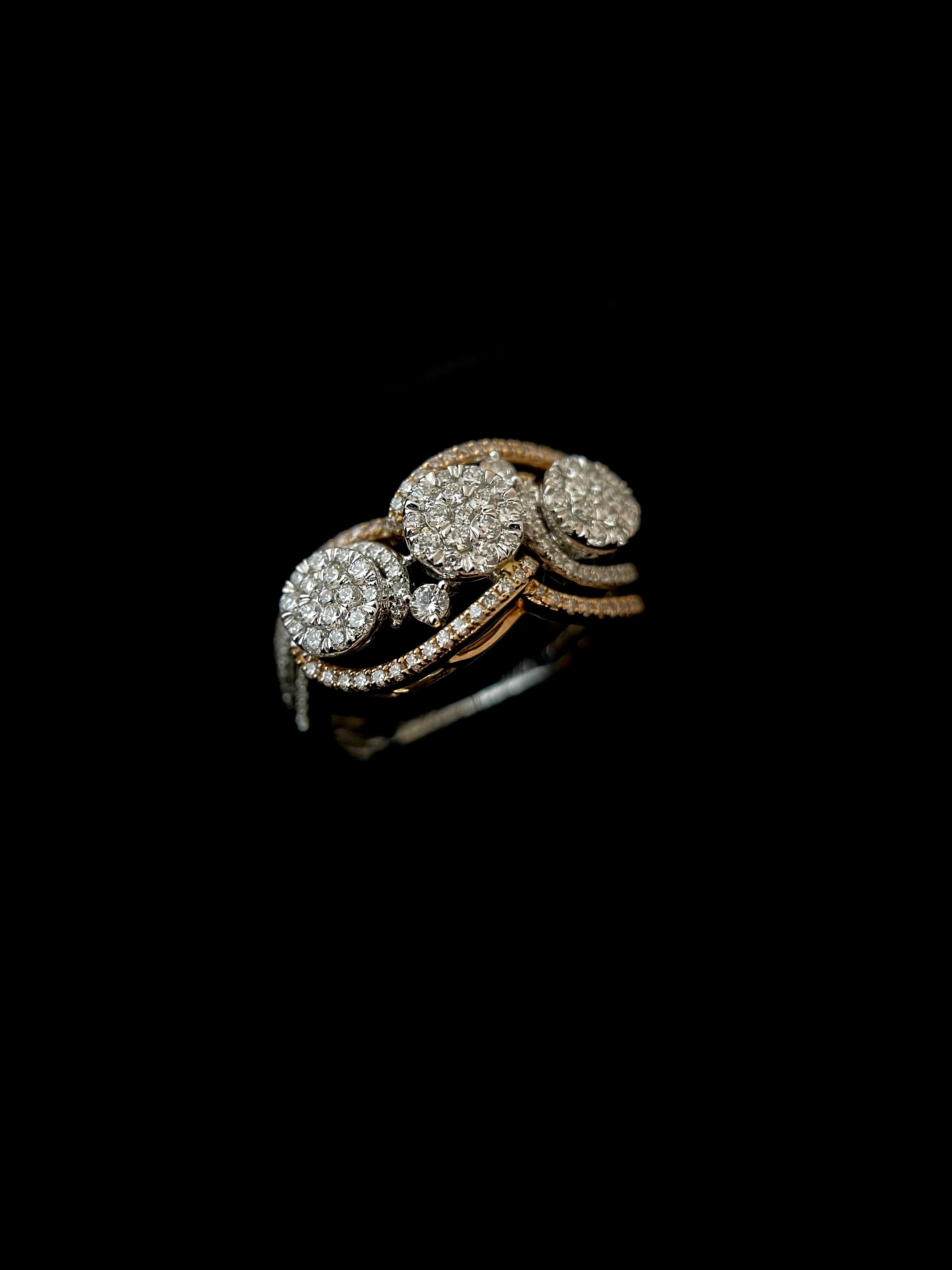 Designer Weave Diamond Ring