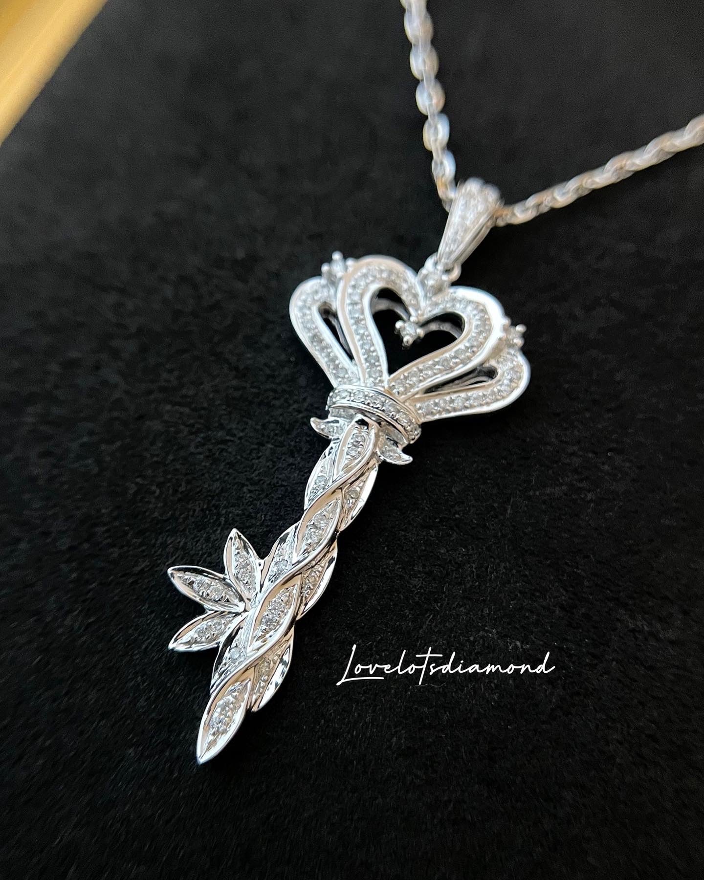 Royal Diamond Key Necklace
