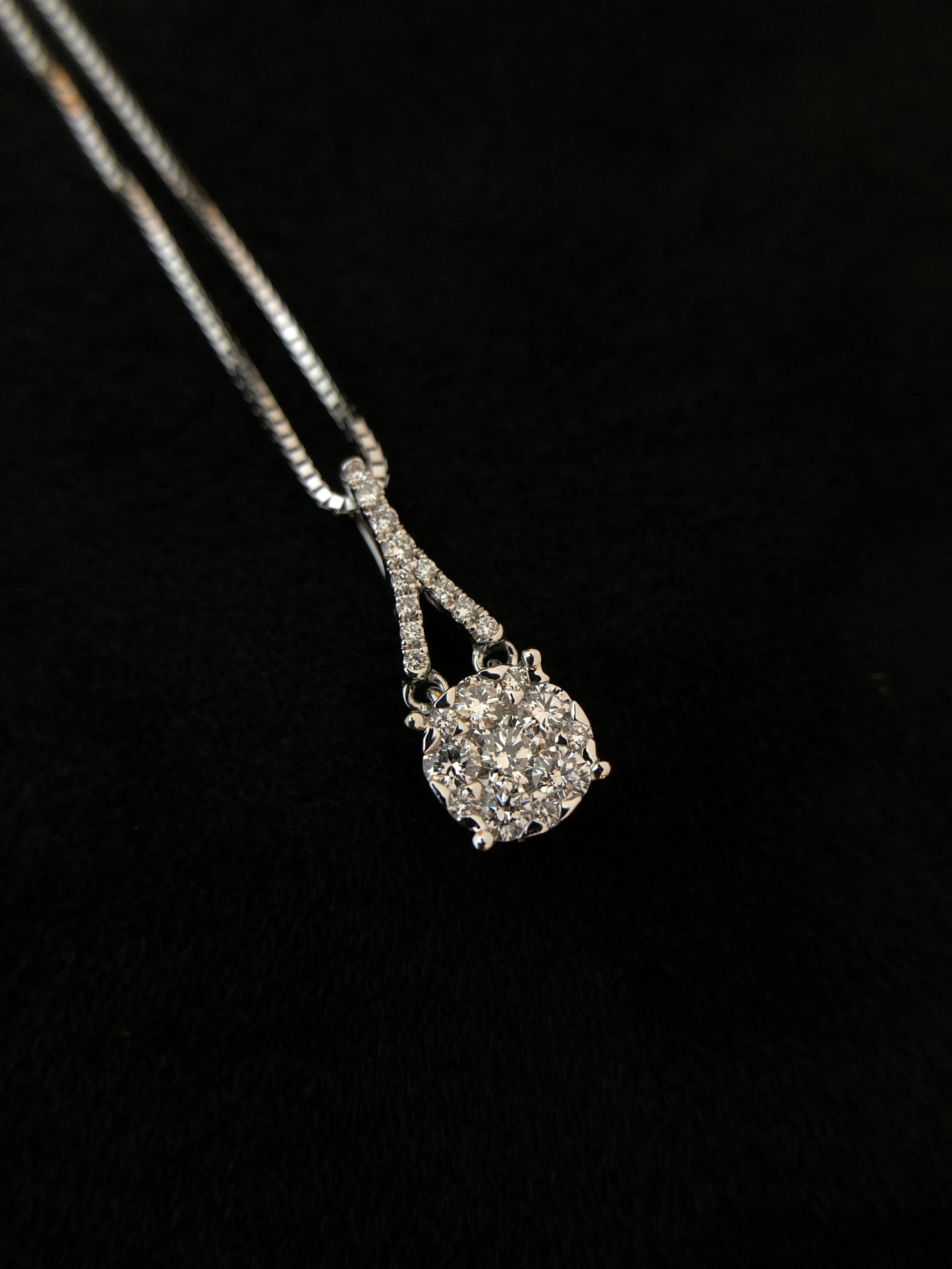 Eiffel Tower Diamond Necklace